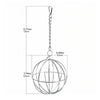 Stainless steel hay feeder ball hanging treat holder for rabbits guinea pigs and pet rats