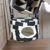 Black and white cube rat hammock hanging in cage soft hideout bed for pet rats