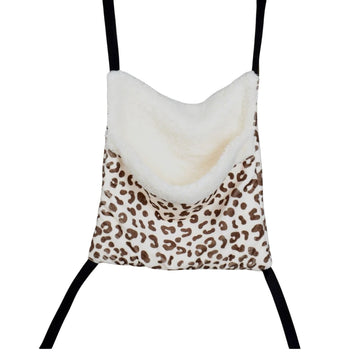 Cheetah print fleece rat hammock soft hanging bed for pet rats cage