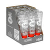 Display box of Midi water bottles on a white background