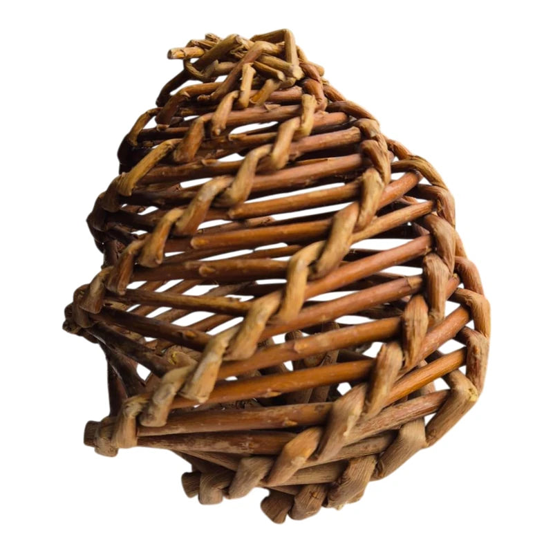 Natural willow ball chew toy for rabbits guinea pigs and pet rats
