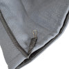 Grey fleece rat hammock close up fabric and clip detail soft hanging bed for pet rats