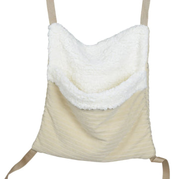 Beige fleece rat hammock soft hanging bed for pet rats cage