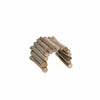 Wooden sticks stacked on a white background