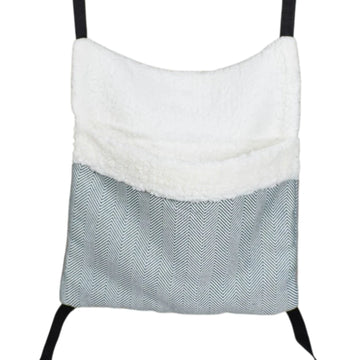 Green and white fleece rat hammock soft hanging bed for pet rats cage