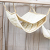 Cream fleece rat hammock hanging in cage soft hanging bed for pet rats