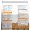 Rat food packaging with detailed nutritional information on a white background