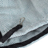 Green patterned fleece rat hammock close up fabric and strap detail soft hanging bed for pet rats