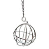 Metal hanging treat ball feeder for vegetables and enrichment for pet rats