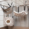 Multiple rat hammocks hanging in cage setup soft beds for pet rats