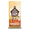 Box of Tiny Friends Farm Reggie Rat Chippies with graphics of a rat and hamster on an orange background.