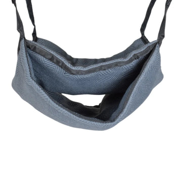 Grey fleece rat hammock soft hanging bed for pet rats cage