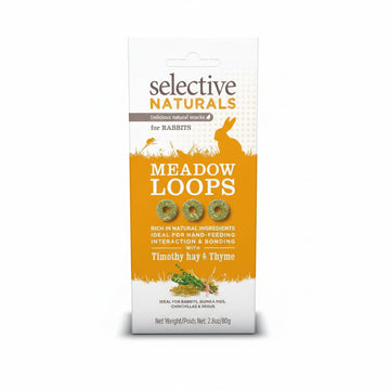 Meadow loops small animal treats with timothy hay and thyme for rabbits guinea pigs chinchillas and pet rats
